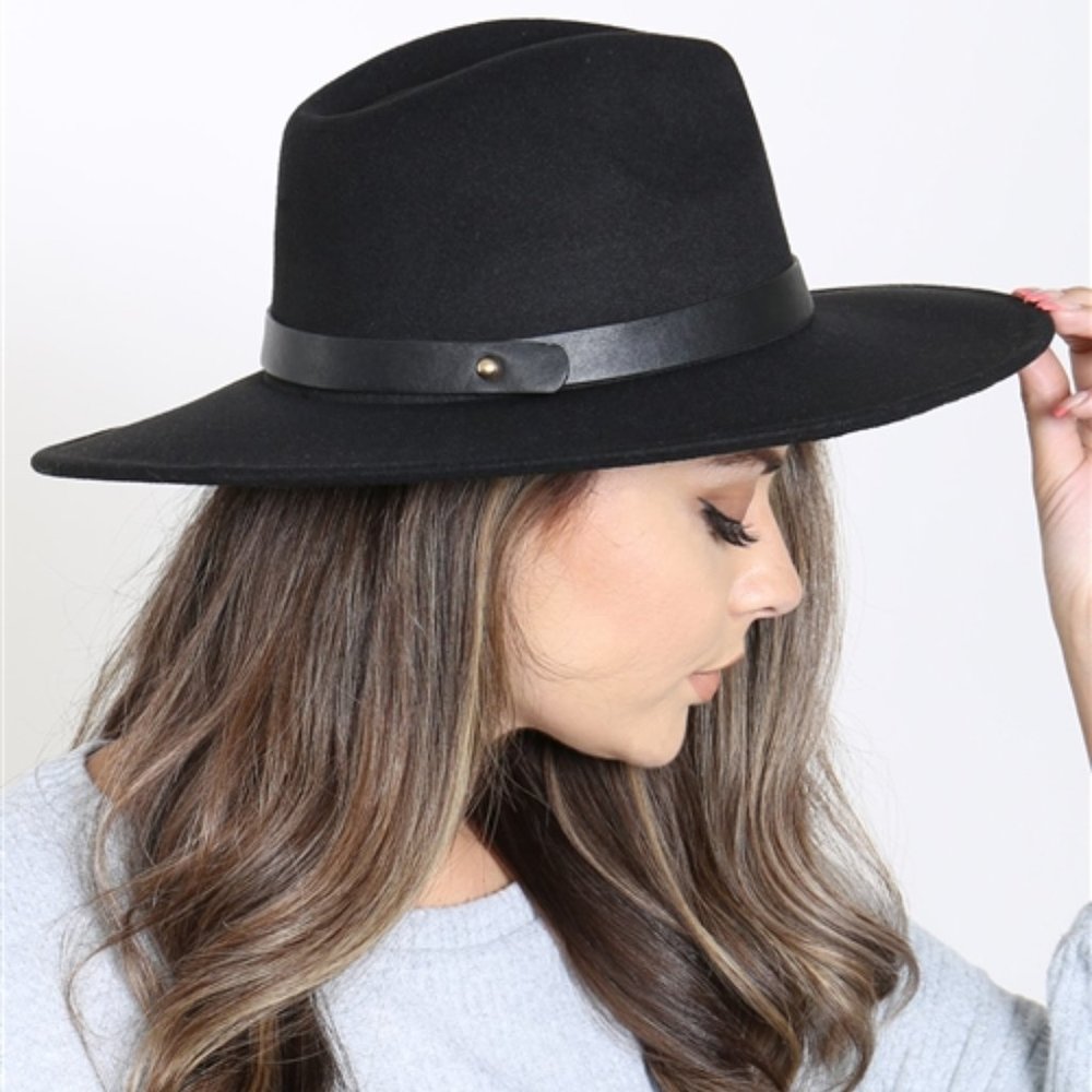 //BEST SELLER//  CLASSIC fedora Hat 3 colors - Picture 5 of 10